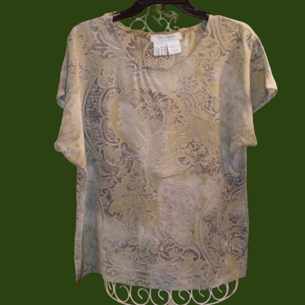 Vintage MaxMara Silk Top size 12